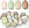 Kidum 36 Pcs Easter Speckled Eggs Vase Filler Plastic Speckled Eggs Faux Eggs