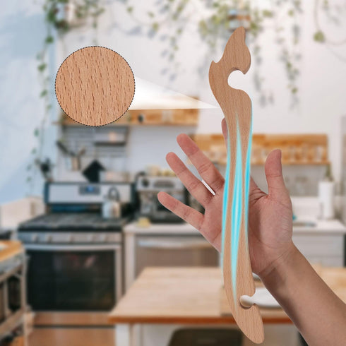 Wooden Oven Rack Puller, Practical Tool for Toaster Oven and Air Fryer to Prevent Burns