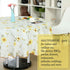 uxcell Seamless Waterproof Vinyl Round Tablecloth 60" Dia for Parties/Wedding/Restaurant Decoration, Yellow Flower