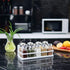 Thipoten Magnetic Spice Rack, Strong Shelf with 2 Removable Hooks, Space Saver for Small Kitchen, White