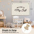 Welcome to My Crib Kids Room Decor - Linen Banner Wall Hanging Canvas Banner Flag Decor for Toddler Boys Girls Bedroom