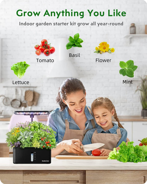 166pcs GARDENCUBE Hydroponic Pods Kit: Compatible with Aerogarden Grow Anything Herb Kits - Includes Grow Sponges Grow