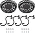 TLBTEK 2Pcs Planter Stand,Metal Round Potted Plant Stands Indoor&Outdoor Multiple ,Modern Flower Pot Stand Holder Rack