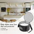 China Storage Container for Saucer and Appetizer Plates, 12" W x 7.5" H, Hard Shell and Stackable Design