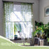 Green Sheer Curtains 108 Inches Long - Vine Leaf Patterned Curtains, 2 Panels for Living Room, Bedroom