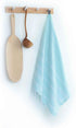 Cacala 100% Turkish Cotton Kitchen Tea Towels, Aquamarine, Highly Absorbent, Quick Drying, 23 x 36