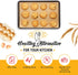 Quarter Sheet Pans 8x12 Inch Pack of 120 Parchment Paper Baking Sheets by Baker’s Signature | Precut Silicone Coated,