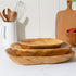 Root Wood Dish, Hand Carved Party Platter and Tray for Sandwich Bread Serving, Appetizer Display (12-13 inch)