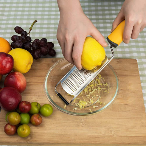 Pro Zester Grater, Lemon Parmesan Chocolate Zester with Razor-Sharp Stainless Steel Blade