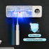 2000mAh 4 Auntyfey Sanitizeri Toothbrush Holder, Sanitizeri Toothbrush Cleaner, Rechargeable Cordless Wall Mounted