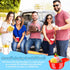 24 Pack Plastic Baseball Helmet Bowls, Mini Ice Cream Dessert Cups, Party Snack Bowls for Birthday Supplies (Red Blue