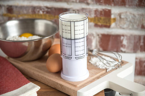 KitchenArt Adjust-A-Cup, 1 Cup, Plastic, White