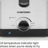 Chefman Fry Guy, Compact Deep Fryer with 1.6-Quart Capacity, Easy-View Window, Adjustable Temp Control, Stainless