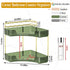 Counter Countertop (2 SUNZOS Bathroom Organizer, Corner Vanity Cosmetic Storage with Makeup Brush Holder, Organizers
