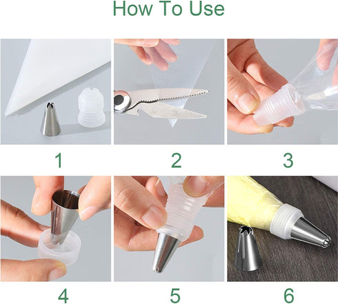 Tipless Piping Bags Disposable - 100Pcs 12 Inch Pastry Bags for Royal Icing, Frosting, and Cake Decorating