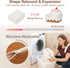 OUOZZZ 16, Cozy Toddler Chair for Ages Soft Sherpa Kids Sofa with Book Pocket & Carry Handle, Single-Seat Couch