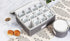 Gray China Storage Case for Salad Plates, 10" W x 6" H, Includes 12 Felt Separators, Stackable with Padded Interior