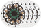 Now Designs Ceramic 4 Shadowvale Coaster Set, Multicolor