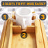 SpaceAid Bamboo Couch Cup Holder, Anti Falling Foldable Sofa Armrest Tray with Cup Holder, Couch Arm Side Table