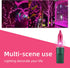 XMASHOME 63.8FT 300 Count (150L*2pcs) Green Wire Pink String Lights, Incandescent Christmas Lights