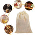 YQL Spice Bags for Cooking, 30PCS 4x6 Inch Muslin Bags with Drawstring, Reusable Natural Cotton Sachet