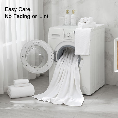 Set 12 (4 Towels,4 Towels,4 100% Pack Hailea Luxury Bath Towels - Piece Large Bath Hand Washcloths), Microfiber,Extra