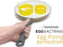 EggXactRing Adjustable Silicone Egg Ring, Food Ring for Baking, Molding, Presenting, Yellow