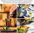 CHENGU 48 Set Pcs Stainless Steel Bottle Pourers Tapered Liquor Pourers with Rubber Dust Caps Tapered Spouts Bar