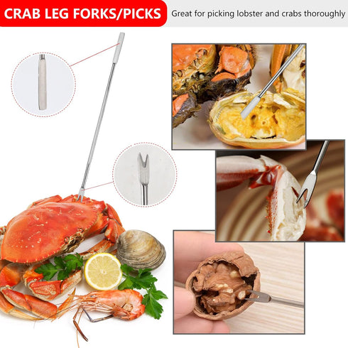 Set 2 2 2 2 Set9 Seafood Tools Includes Crab Crackers Seafood Fork Lobster Crackers Seafood Scissors -Nutcracker Piece