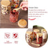 CZFWin 4 Pack 4PCS) Glass Containers with Lids and Spoons, Overnight Oat Container with Lids Glass, Oatmeal Jar