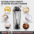 Premium Electric Protein Shaker Bottle, 24 oz Lockable Blender, Tritan, BPA Free, USB Rechargeable Mixer for Protein