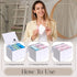 The Flow Box Co. The Flow Box Tampon and Sanitary Pad Organizer - Bathroom Organizer with Removable Dividers, Tampon