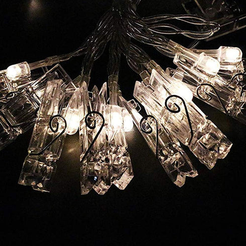 Dopheuor Photo Clip String Lights LED Fairy Clip String Lights for Hanging Photo Pictures, Battery Operated for Gifts