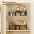 Set of 4 Kitchen Cabinet Shelf Organizers, 15.75'' Width, Stackable & Expandable Kitchen Storage, Spice Rack for