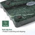 2PCS Koville Indian Natural Green Marble Soap Dish for Shower, Stone Soap Tray for Bathroom, Marble Bar Soap Holder