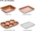 Ecolution Non-Stick Toaster Oven Bakeware Set, 4-Piece Carbon Steel, Easy to Clean