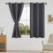 DWCN Blackout Curtains for Bedroom & Living Room, Thermal Insulated Light Blocking Drapes with Tiebacks, 42 x 54