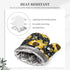 Sunflower Bees Oven Mitts and Pot Holders Set, 5 Silicone Sunflowers Kitchen Gloves and Apron Set