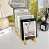 GYSLEOT 3 5-Tier Counter Pcs Wood Book Stand for Display, Tabletop Book Display Puzzle Rack Easel Holder for Vendors