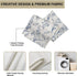 Country 13x72 Inch PROCIDA Navy Blue Floral Table Runner Vintage French Wildflower Burlap Table Runners Farmhouse