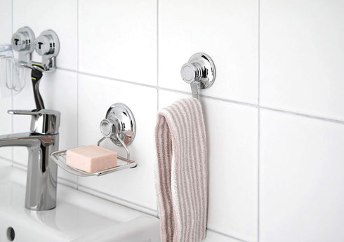 Bath Beyond Suction Cup Hooks (2 Pack) - Heavy Duty Organizer for Kitchen, Bathroom, and Shower