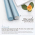 pickood 10-Inch Set 12 New Burning Formula Unscented Dripless Taper Candles of - Baby Blue, for Wedding, Dinner