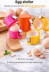3 PCs Egg Shell Opener Egg Separator for Raw Eggs, Upgraded Stainless Steel Egg Cutter Egg Cracker Tool for Raw