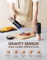 Set Operated(4 Set Sangcon Gravity Electric Salt and Pepper Grinder with Dust Cover, Battery AAA), Large Capacity