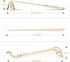 3 in 1 Candle Snuffer Kit, Long Handle Extinguisher, Wick Trimmer, Cutter, Dipper - Gold