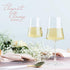 BENETI Exquisite Wine Glasses Set of 2, Handmade in Europe, 15oz Premium Crystal Red & White Long Stem Glasses