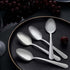 Unokit 36-Piece Silverware Set, 6.7 inch Stainless Steel Dinner Spoons, Dessert Spoon, Tablespoon, Mirror Polished,