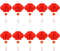 10 Pcs Chinese New Year Lanterns, Red Lanterns Set for Spring Festival Wedding Decoration (25 Cm/10")