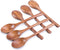 8 Inch Wooden Spoon Set, 6PCS Long Handle Mixing Spoons for Cooking, Stirring Sauce, and Soup
