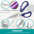 KUNIFU Kitchen Scissors All Purpose Heavy Duty, Kitchen Shears Come Apart Dishwasher Safe, Ultra Sharp Stainless Steel Kitchen Gadgets, Cooking Cutter for Chicken, Meat, Poultry, Fish, Herbs, Grape by KUNIFU